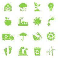 Ecology and recycle icons