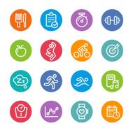 Fitness Icons - Circle Line Series N2