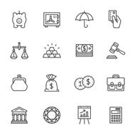 Finance Thin Line icons