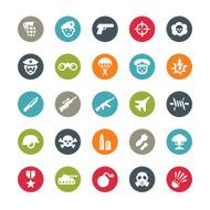 Army and Military vector icons Ringico series