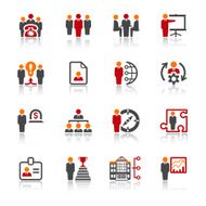 Business and management icons Color series