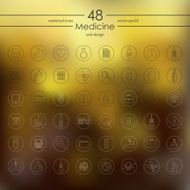 Set of medicine icons