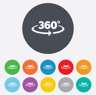 Angle 360 Degrees Sign Icon Geometry Math Symbol N2