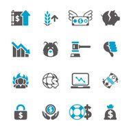 Financial Turmoil & Inflation Icon Set