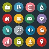 Flat icons for web and mobile N2