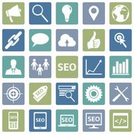 Vector Set of SEO Icons N2