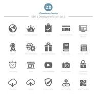 Set of SEO and Development icons 3