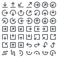 Arrows icons set 1