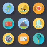 Travel Tourism Vacation Weekend Logo World Trip Symbol International Icon