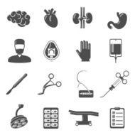 Surgery Icons Black