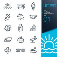 Lineo - Holiday and Summer outline icons N3