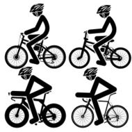 biker Icons set Vector Illustration N2