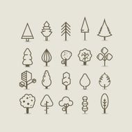 Tree outlines
