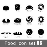Supermarket Food flat icon set design N2