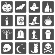 Vector Set of Halloween Icons