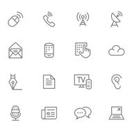 Icon Set Communication