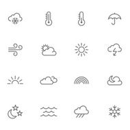 Icon set Weather N2