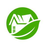 Vector eco house sign