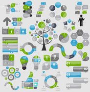 Collection of Infographic Templates for Business Vector Illustra N9
