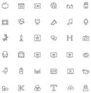 Video icon set