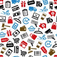 Shopping seamless pattern N5