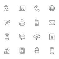 Icon Set Comunication