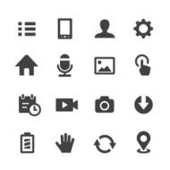 Mobile control Icons Set - Acme Series N2