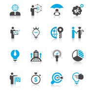 Business Competition & Mtaphor Icon Set