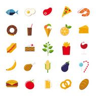 Food icons vector set N2