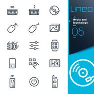 Lineo - Media and Technology outline icons N3