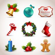 Christmas icons set N122