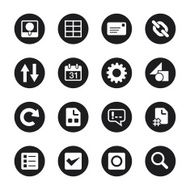 Web Developer Tool Icons - Black Circle Series N2