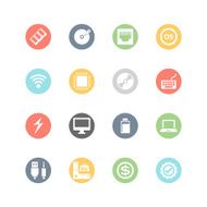 Computer Specification Icons Minimal Style