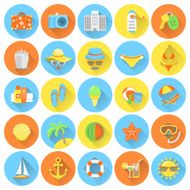Round Summer Icons