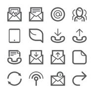 Communication icons set 3