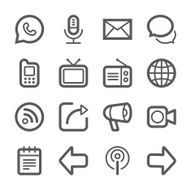 Communication icons set 1 N2