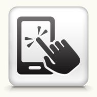 Square Button with Touch Screen Smart Phone