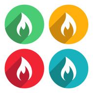Flame icons - VECTOR