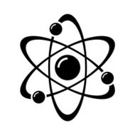 Atom Part on White Bakground Vector N2