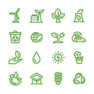 Green Icons - Line Series