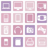 Vector Set of Digital Devices Icons N2