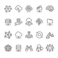 Cloud Computing and Networking icon