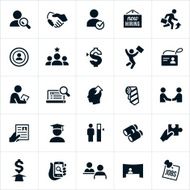 Black Recruiting and Hiring Icons