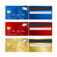 Vector Credit Card set two sides