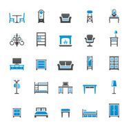 Furniture icons set N3