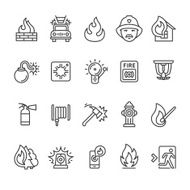 Fire alarm and department icon
