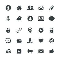 Communication icon set N9