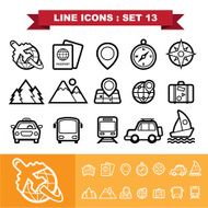 Line icons set 13