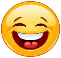 Laughing with closed eyes emoticon N2