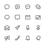 Communication icons set N10
